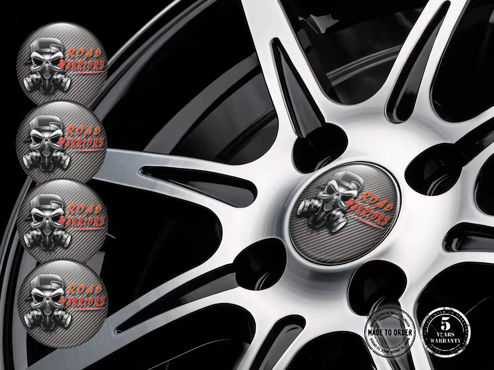 Wheel decals Custom Look High-End Dome Badges